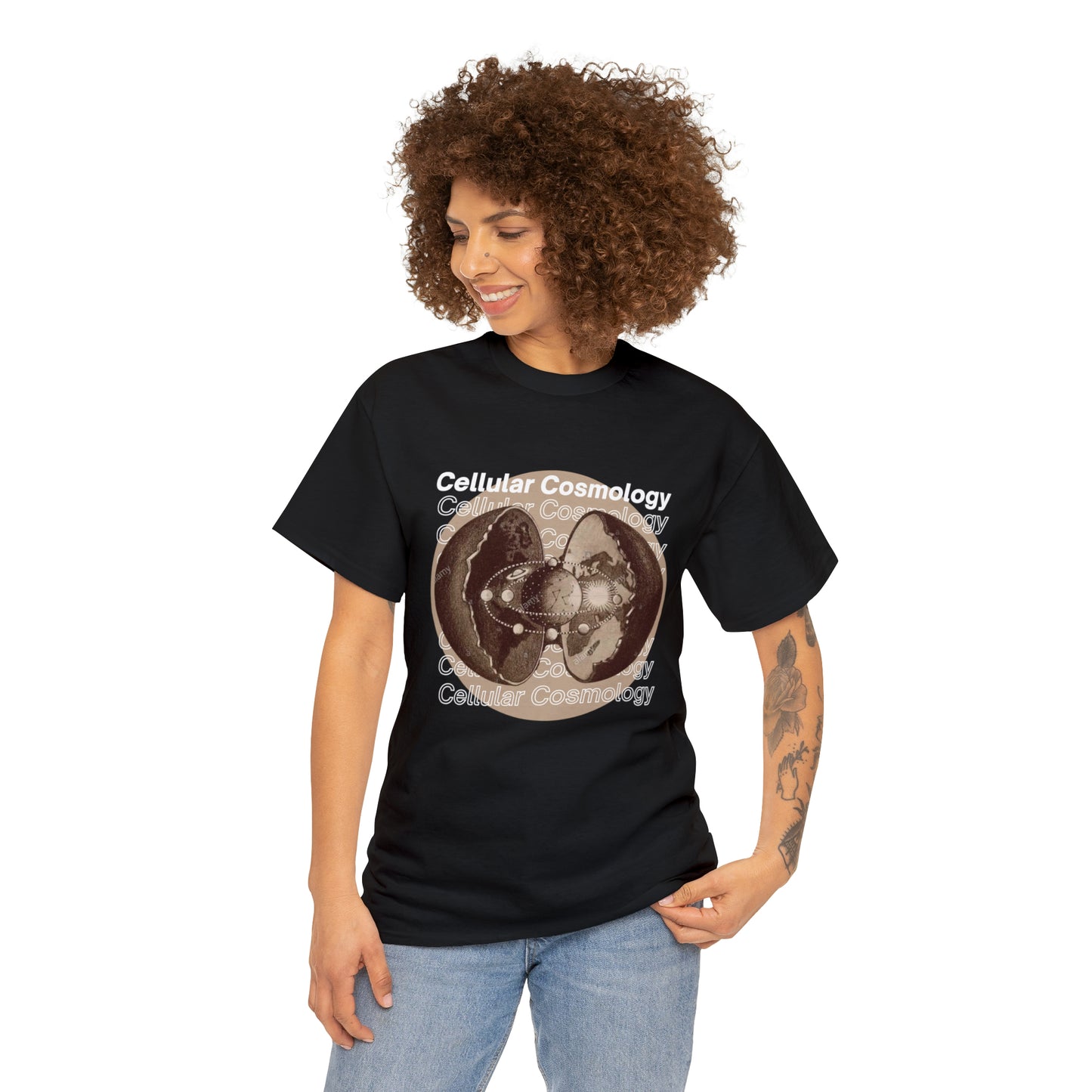 Flat Earth Awakening- Cellular Cosmology T-Shirt