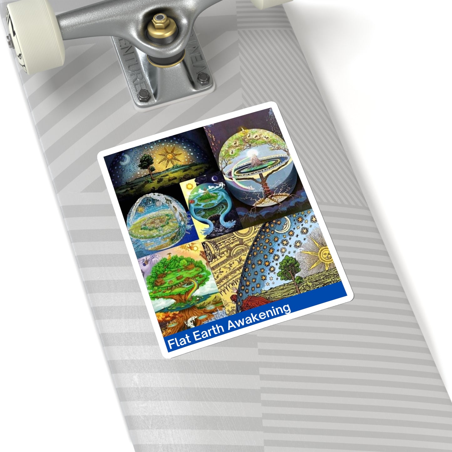 Flat Earth Awakening Sticker