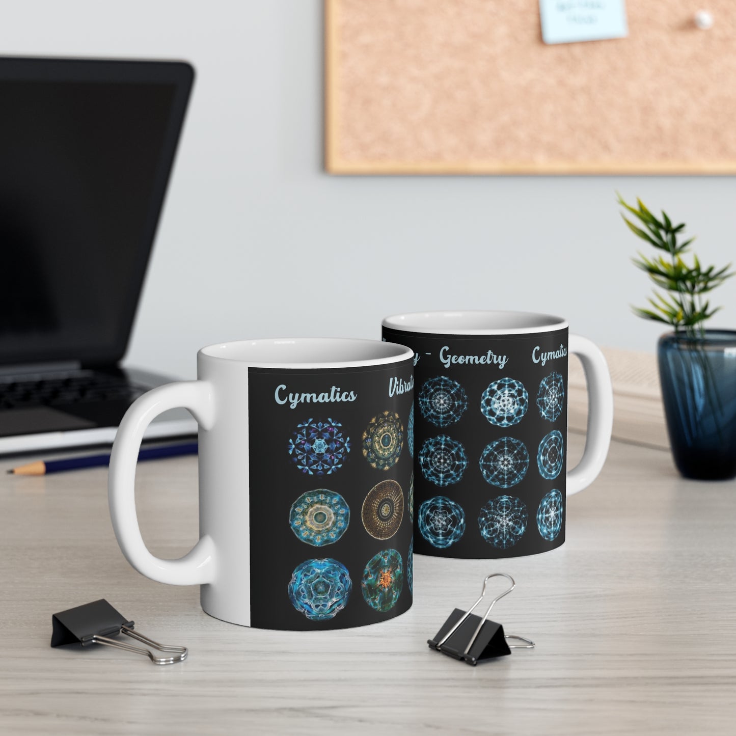 Cymatics Collection- White Mug