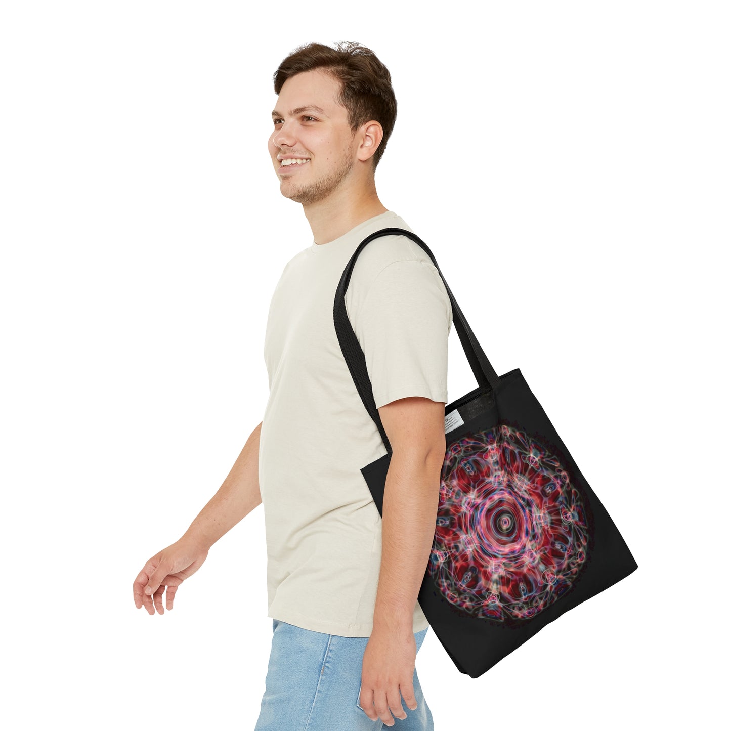 Cymatics Collection- Red Cymatic Tote Bag