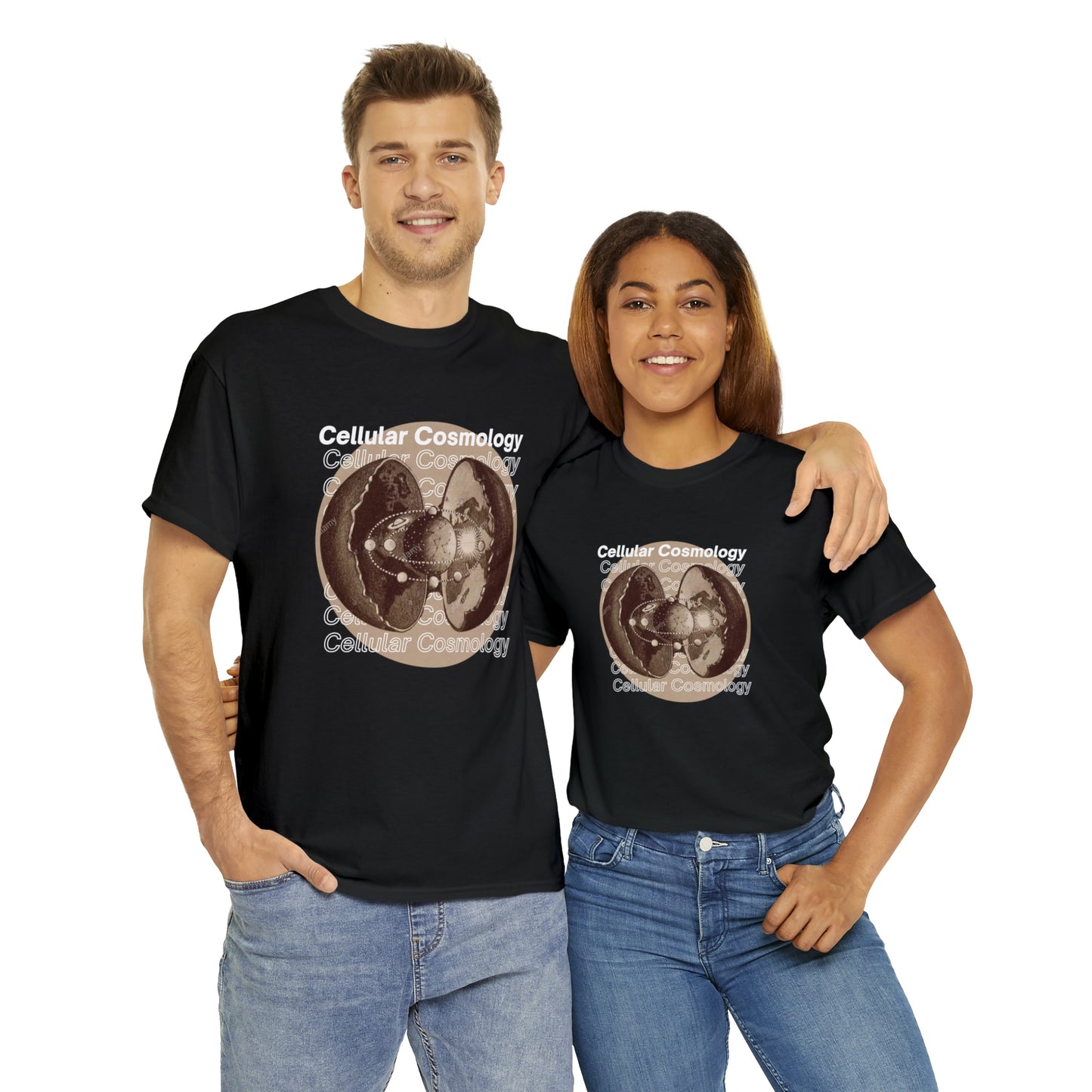 Flat Earth Awakening- Cellular Cosmology T-Shirt