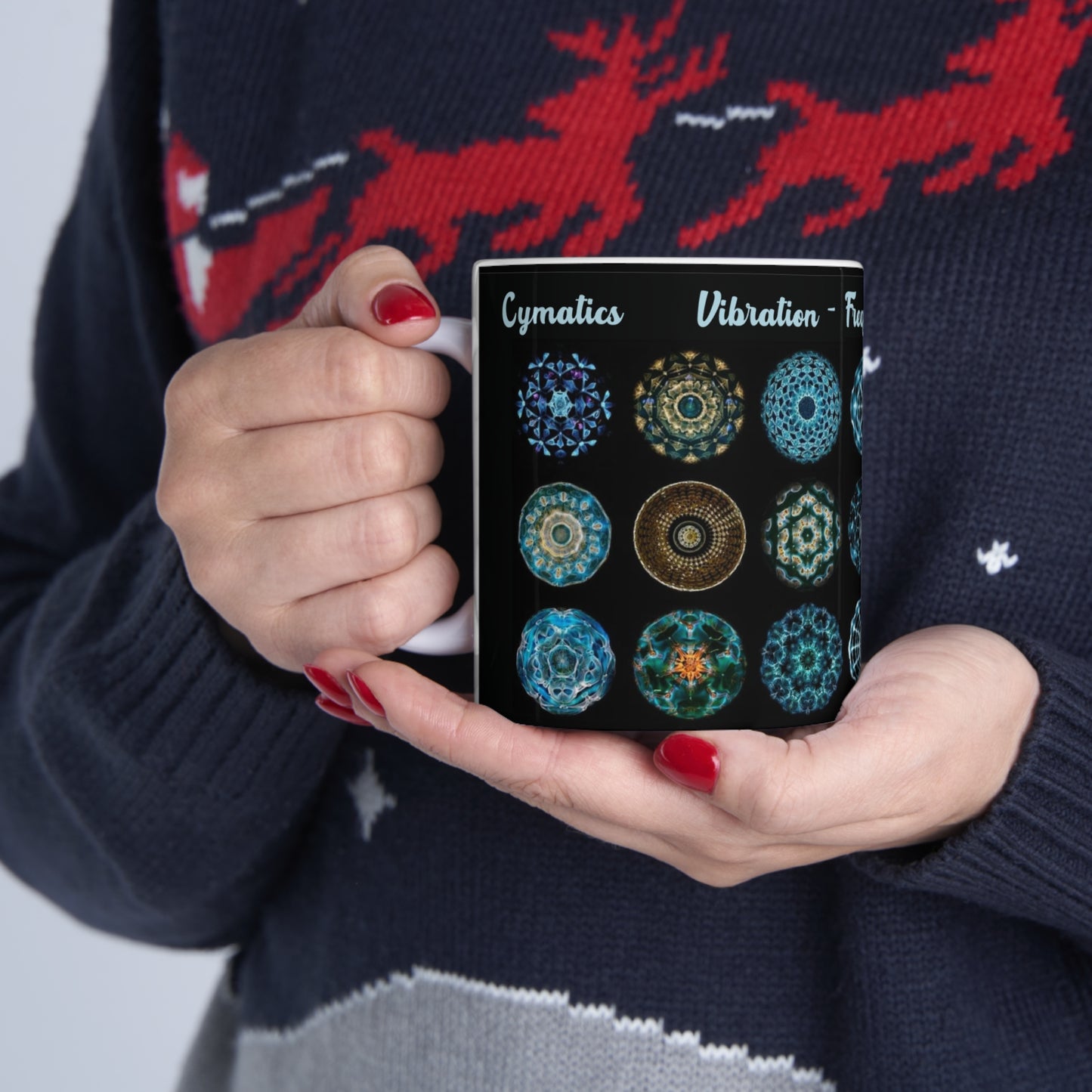 Cymatics Collection- White Mug
