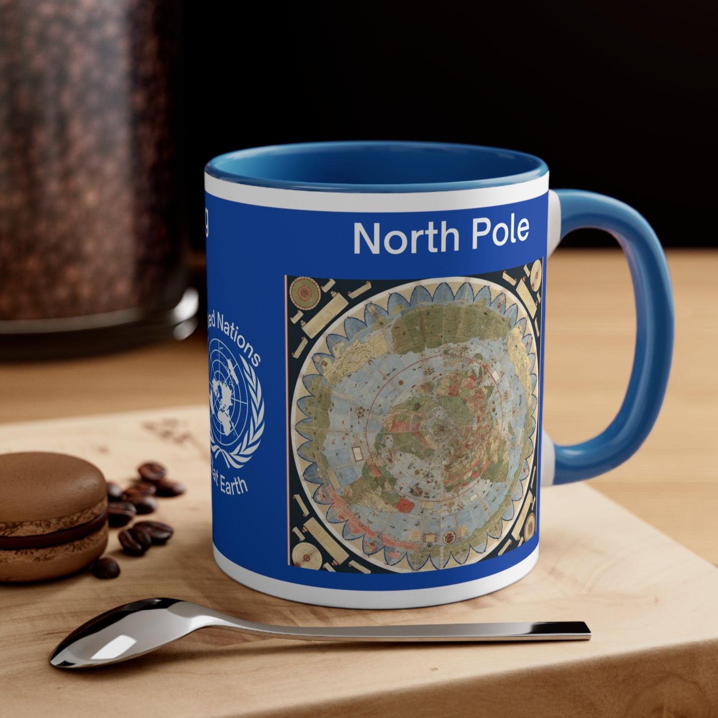 Flat Earth Awakening- North Pole Map Mug