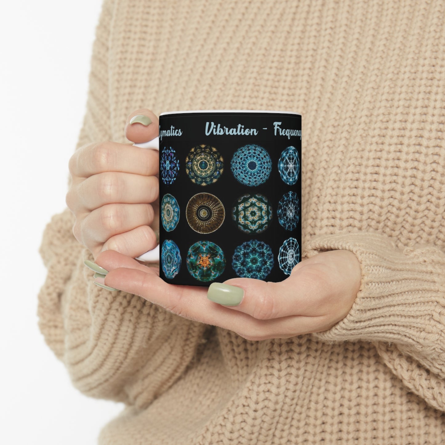 Cymatics Collection- White Mug