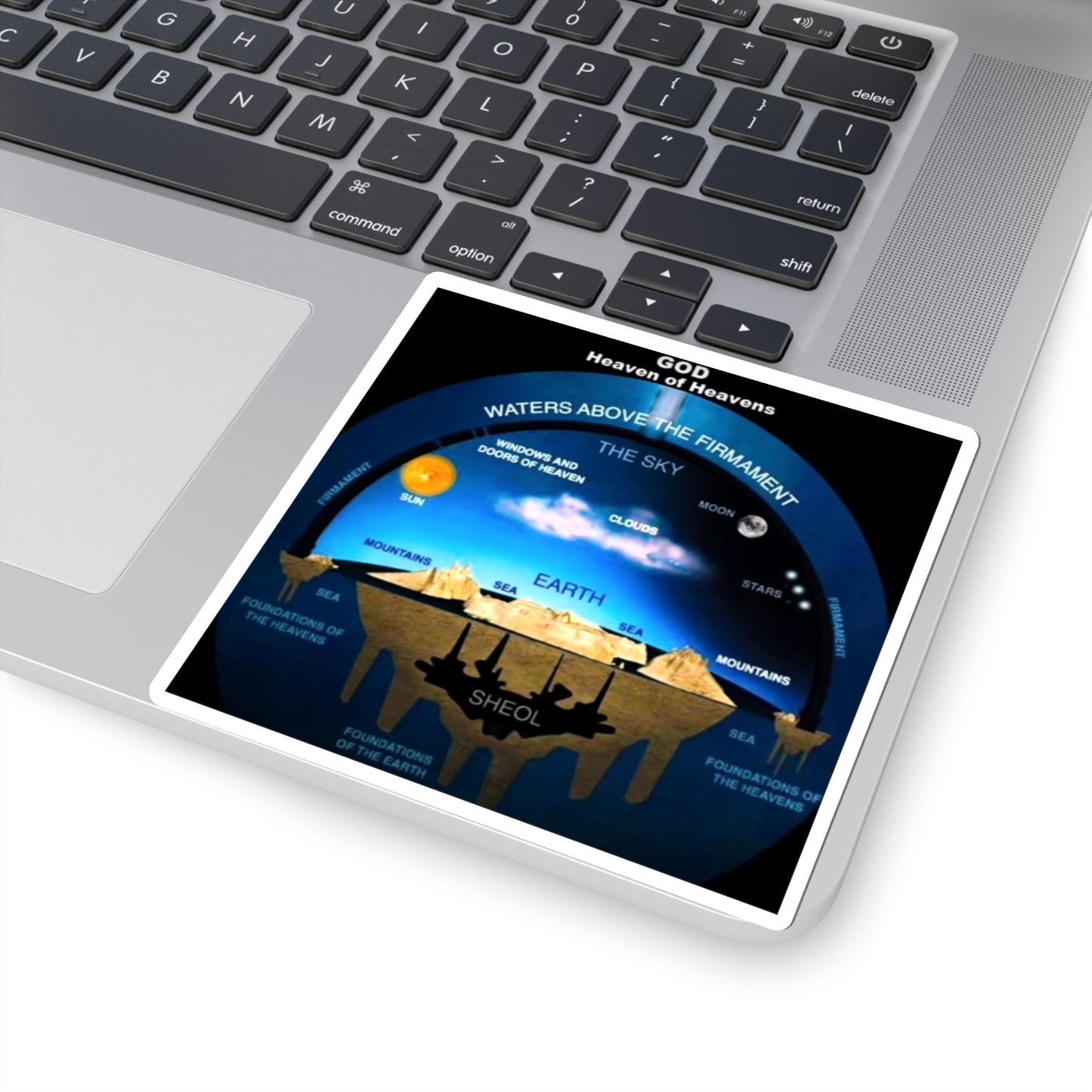 Flat Earth Awakening- Heaven Of Heavens Sticker