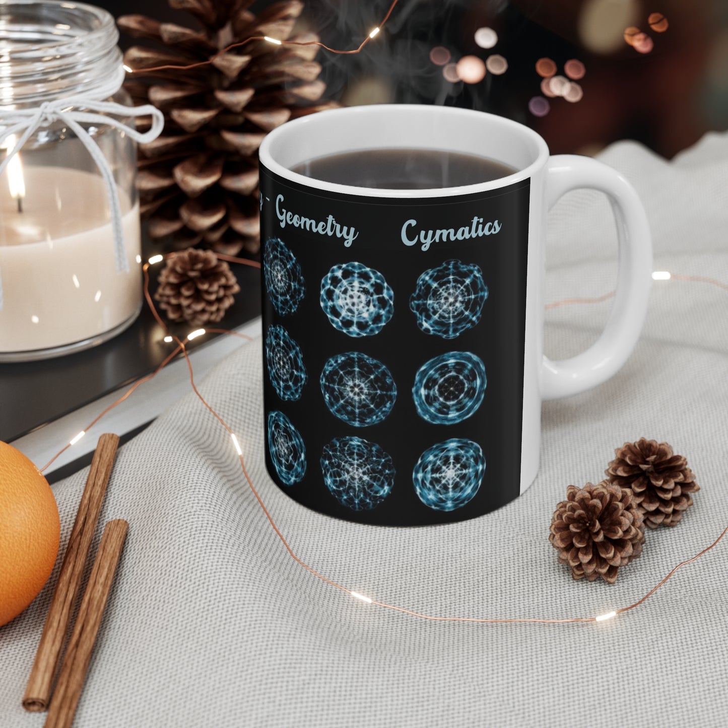 Cymatics Collection- White Mug