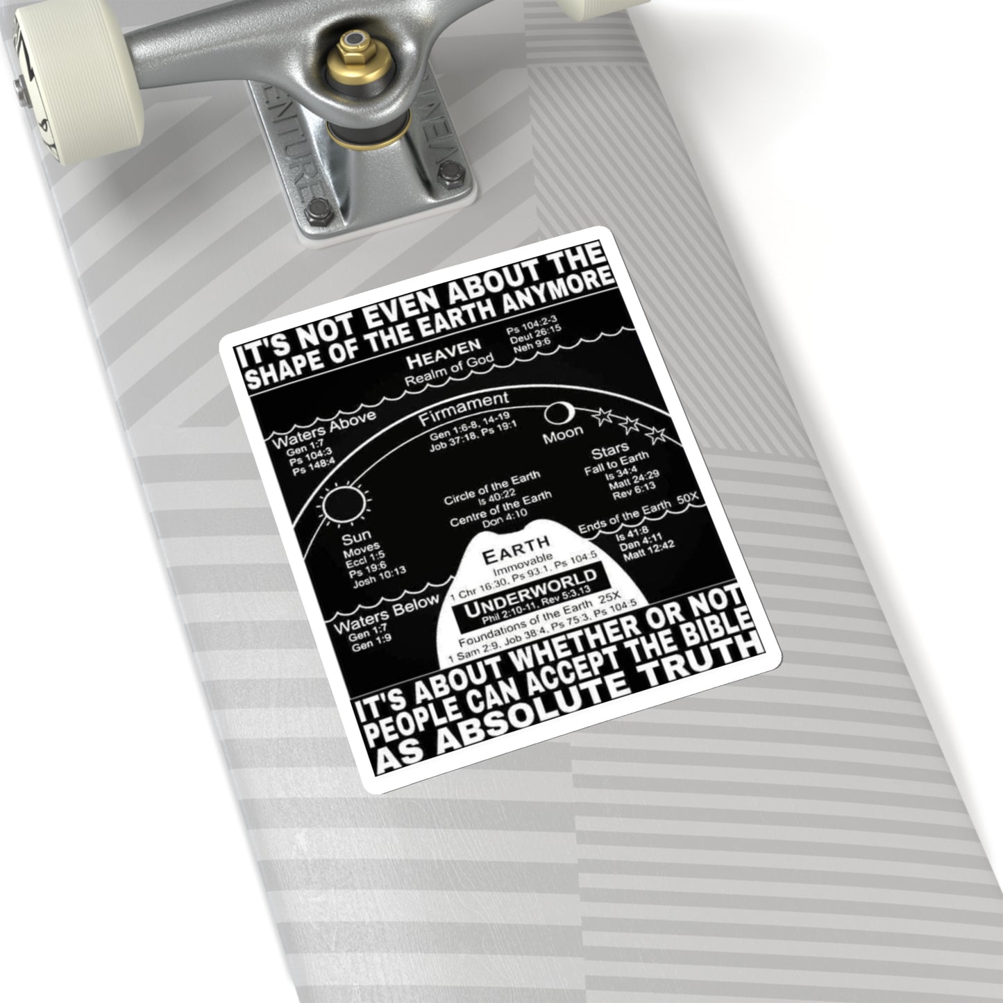 Flat Earth Awakening- Absolute Truth Sticker