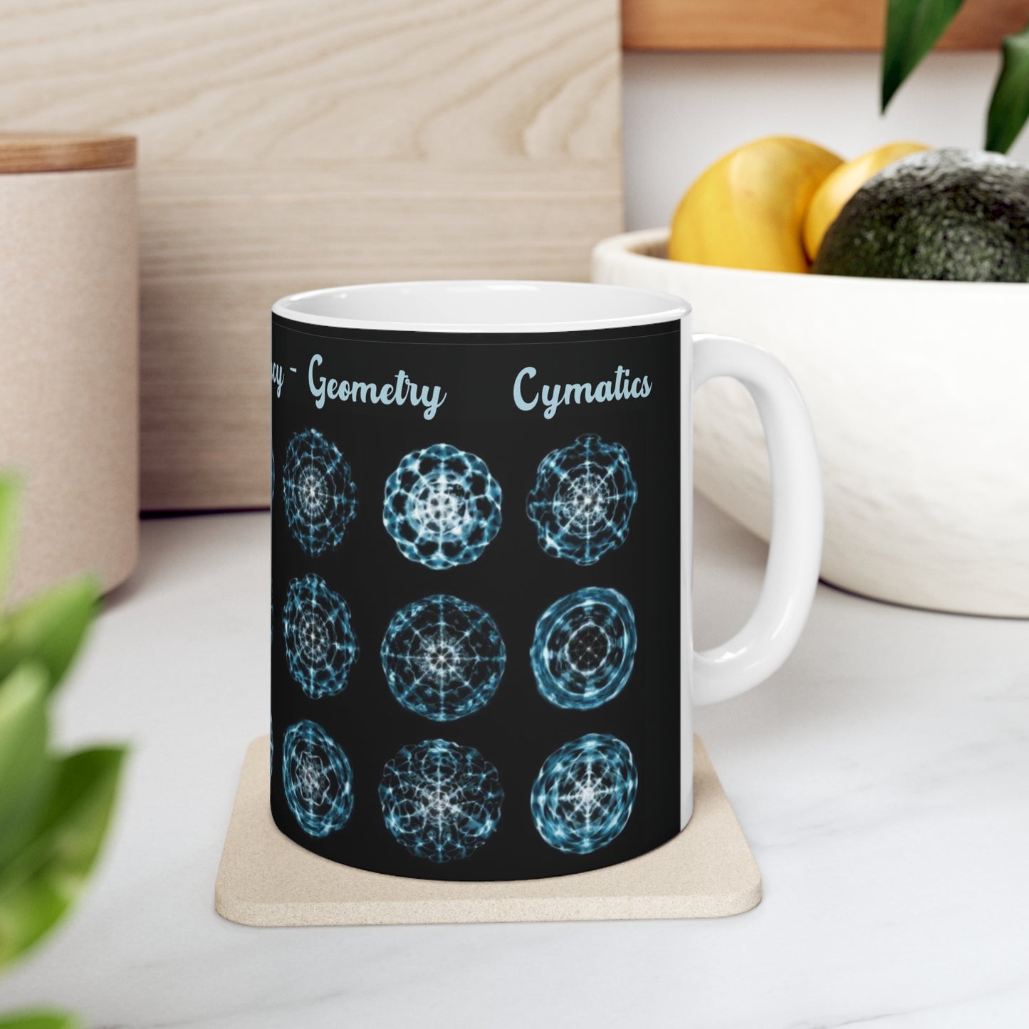 Cymatics Collection- White Mug