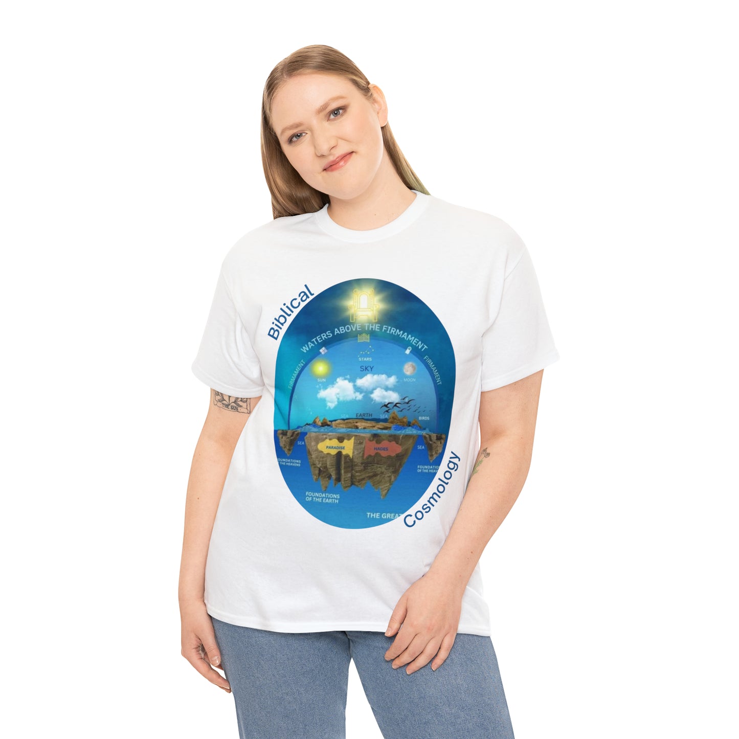 Flat Earth Awakening- Biblical Cosmology T-Shirt