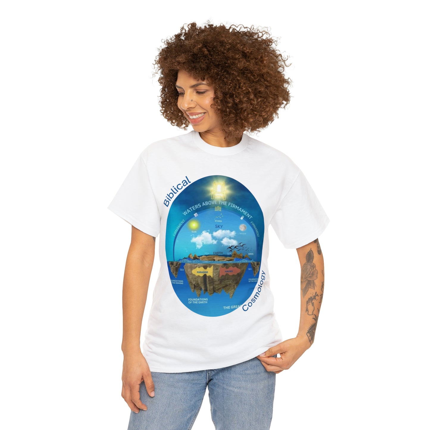Flat Earth Awakening- Biblical Cosmology T-Shirt
