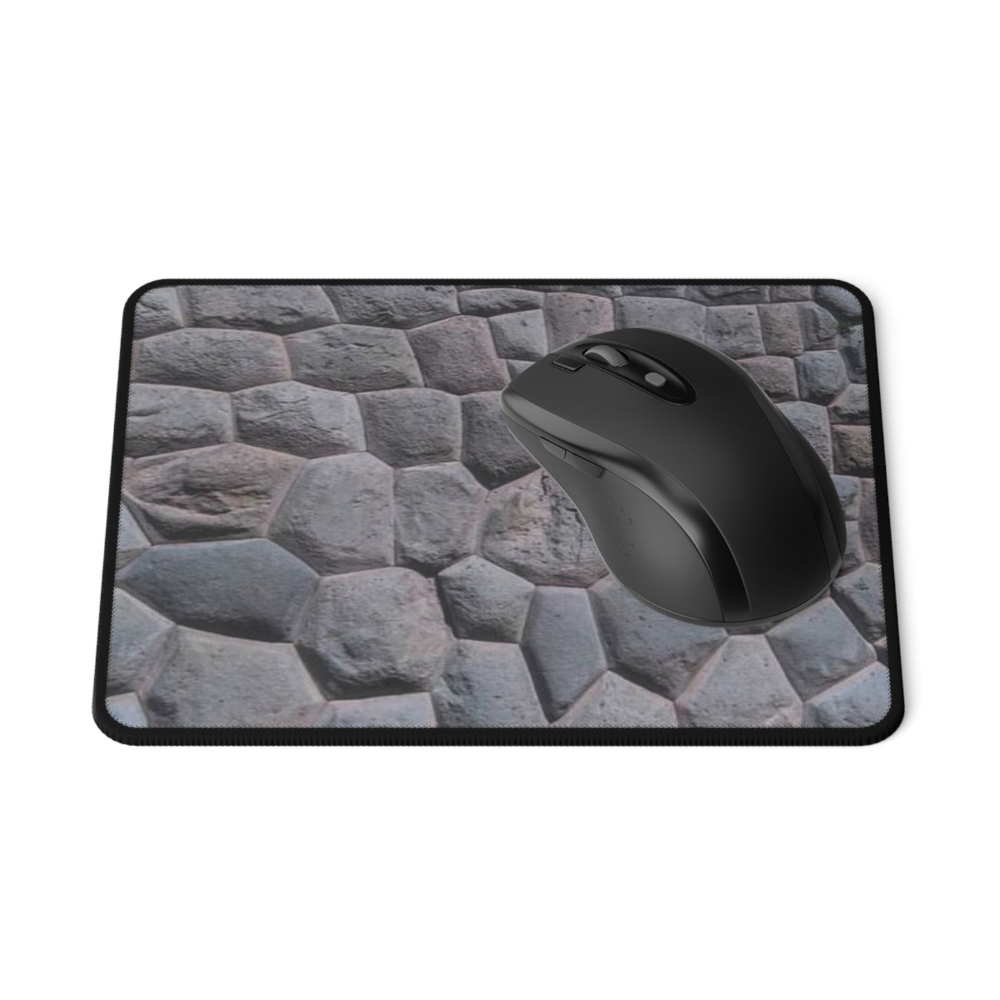 Old World Structural Elements/ Brick and Stone- Hexagonal Megaliths Mouse Pad