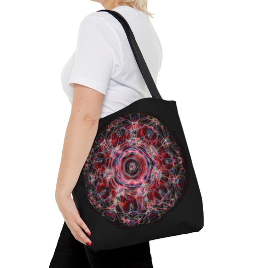 Cymatics Collection- Red Cymatic Tote Bag