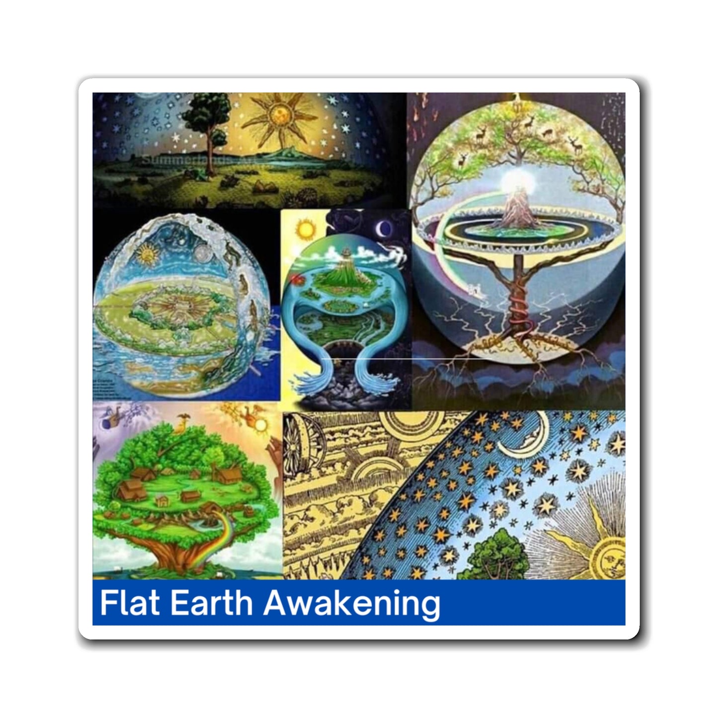 Flat Earth Awakening Magnet